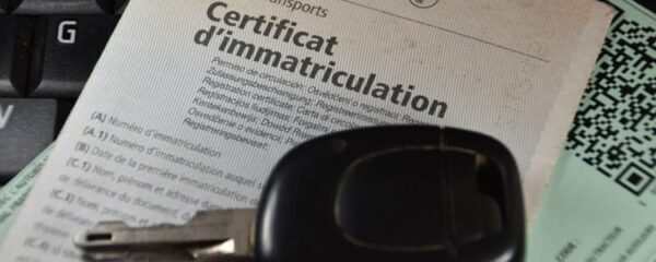 certificat d'immatriculation